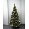 Zasnežený vianočný stromček IZA 180 cm s červenými bobuľami + stojan