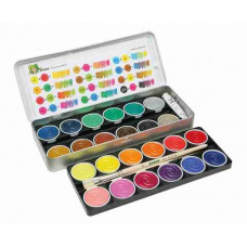 Vodové farby v kovovej krabičke JOLLY Supertabs - 24 farieb 