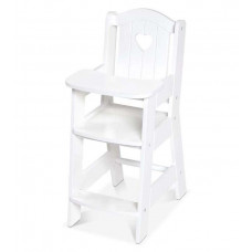 Jedálenská stolička pre bábiky MELISSA&DOUG - biela Preview