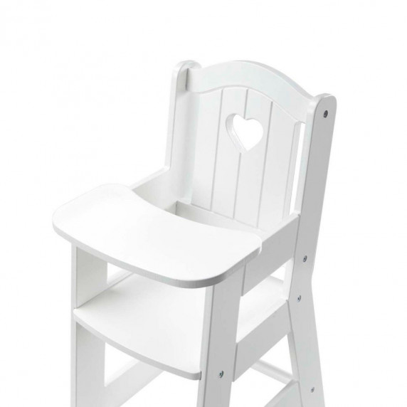 Jedálenská stolička pre bábiky MELISSA&DOUG - biela