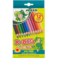 Farebné ceruzky JOLLY X-Big Delta 12 kusov 