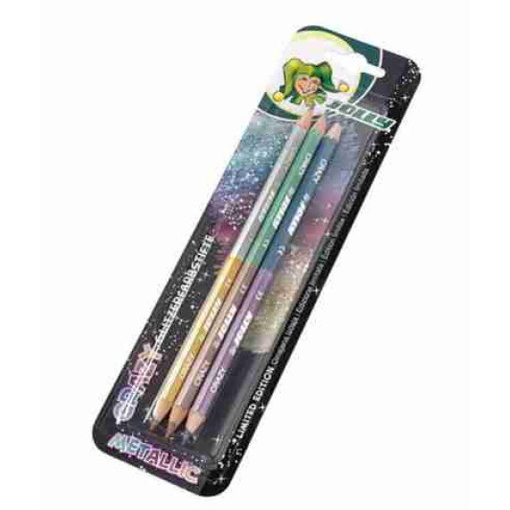 Farebné obojstranné ceruzky 3 kusy JOLLY Crazy Metallic