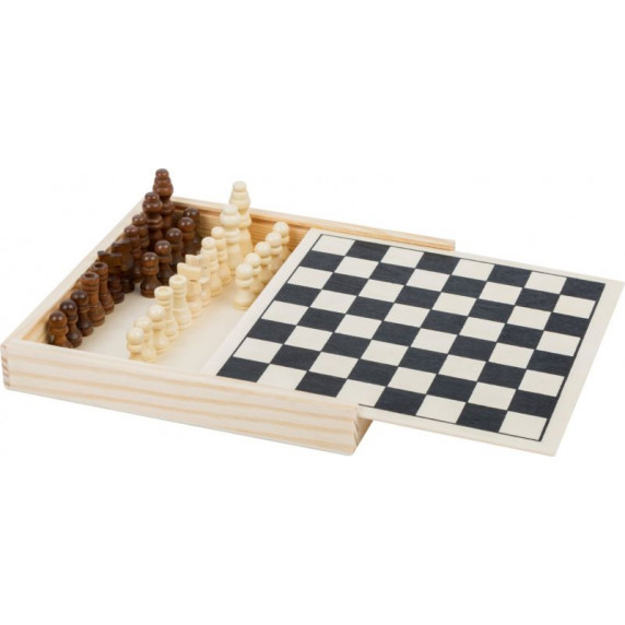 Drevené šachy SMALL FOOT Chess game to go