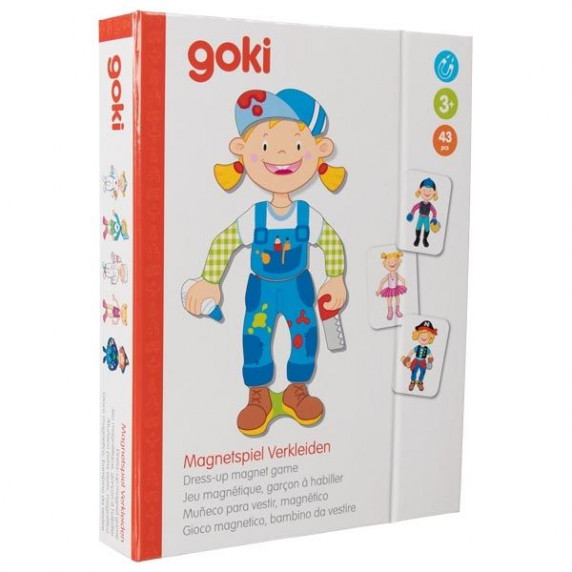 Magnetická tabuľa s oblečením GOKI - dievča