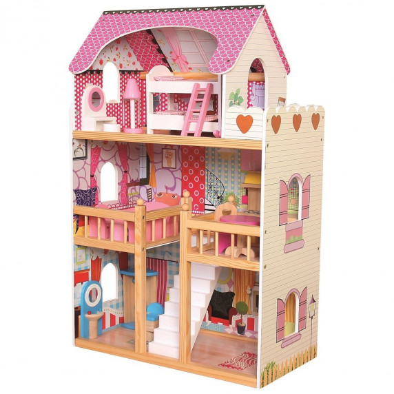 Drevený domček pre bábiky Bino