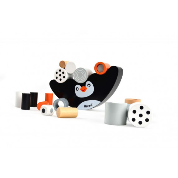 Drevená balančná hra Tučniak MAGNI Balancing Game Penguin
