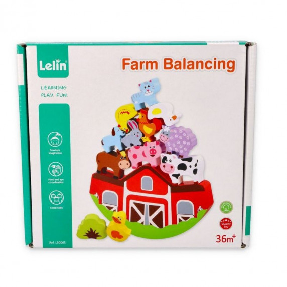 Drevená balančná hra Lelin - farma