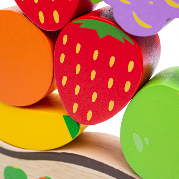 Drevená balančná hra Ovocie BIGJIGS Balance game fruit