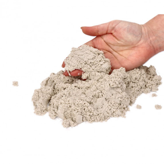 Kinetický piesok 3 kg ADAM TOYS Natursand + formičky v tvare kornútikov