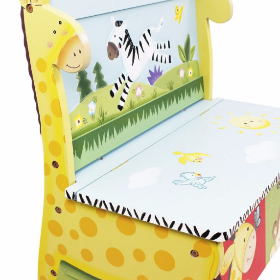 Detská lavica s úložným priestorom FANTASY FIELDS Sunny Safari
