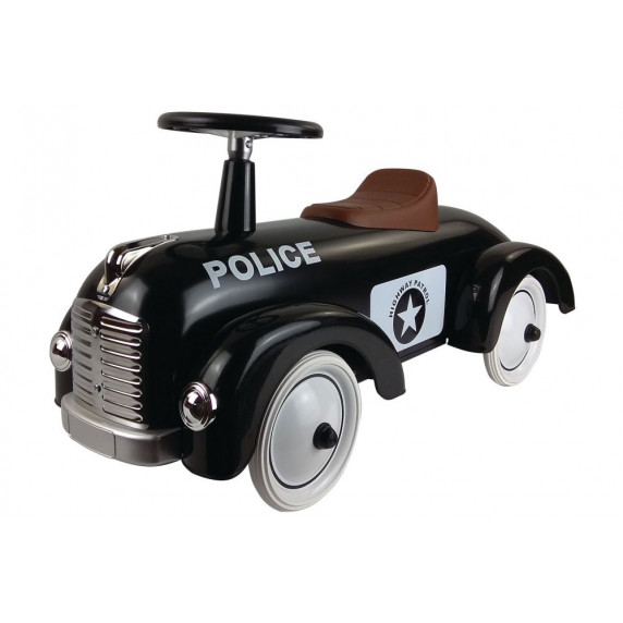 Odrážadlo  MAGNI Police racer - Čierne policajné auto