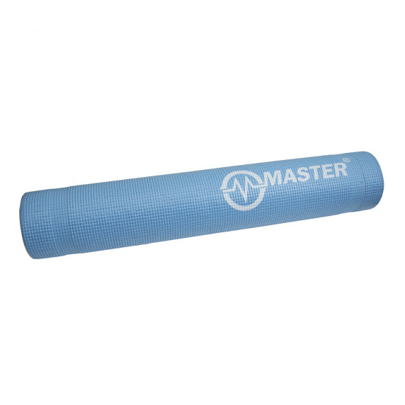 Podložka na cvičenie MASTER Yoga PVC 5 mm - 173 x 61 cm - modrá