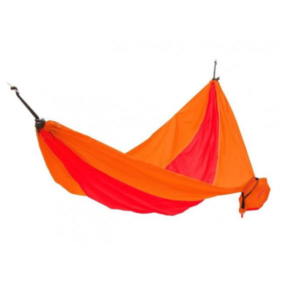 Hojdacia sieť KING CAMP Parachute 270 x 130 cm - oranžovo-červená