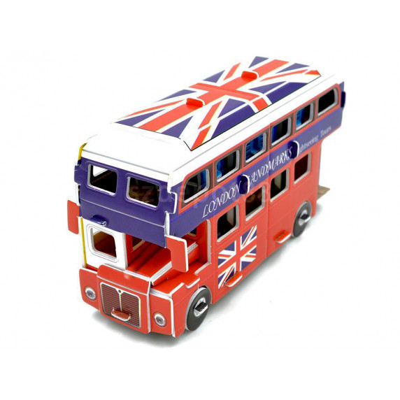 3D Puzzle Londýnsky poschodový autobus MAGIC PUZZLE 43 kusov