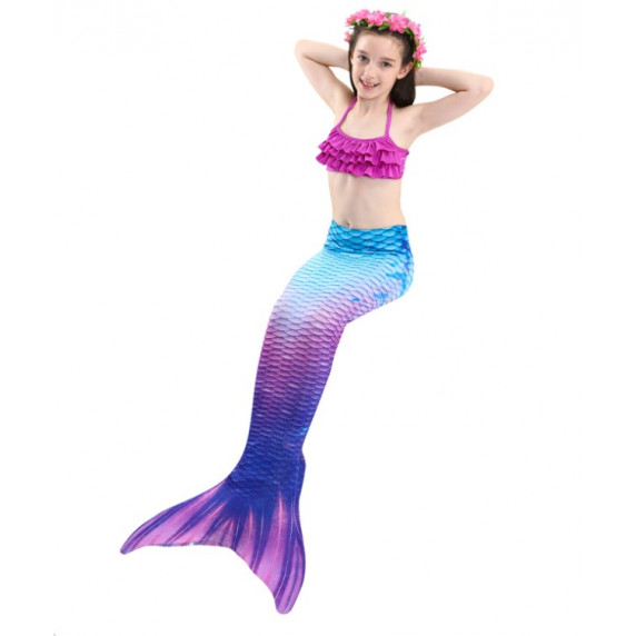 Kostým a plavky morská panna MASTER Siréna - 140 cm