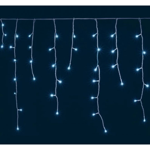 Vianočný svetelný záves 100 LED 4,25 m OKEJ - modrý