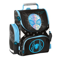 Školská taška 36 x 28 x 15 cm PASO Spiderman - čierna/svetlomodrá 