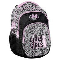 Školská taška 42 x 30 x 18 cm PASO Minnie Girls - leopardí vzor 