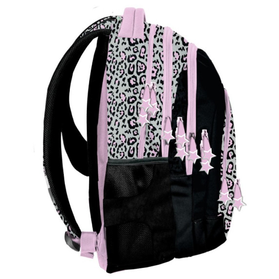 Školská taška 42 x 30 x 18 cm PASO Minnie Girls - leopardí vzor