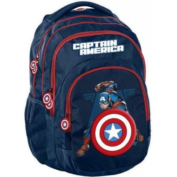 Školský set PASO Captain America - školská taška + peračník + vak na telocvik