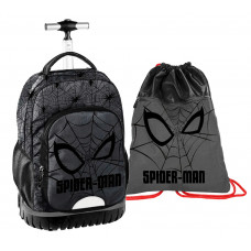 Školský set PASO Spiderman - školská taška na kolieskach, vak na telocvik Preview