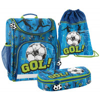 Školský set PASO GOL! - školská taška, peračník, vak na telocvik 
