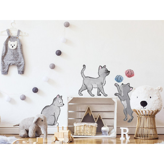 Dekorácia na stenu ANIMALS Cats - Mačičky