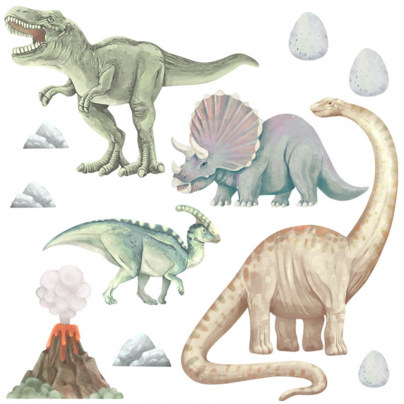 Dekorácia na stenu DINOSAURS I - dinosaury I