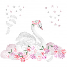 Dekorácia na stenu SECRET GARDEN Swan - Labuť ružová Preview