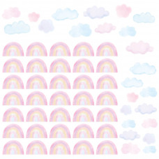 Dekorácia na stenu MINI RAINBOW - Malé dúhy - ružové Preview