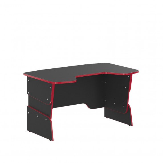 Písací stôl SKYLAND Skill 7055550 - Antracitový s červeným lemom