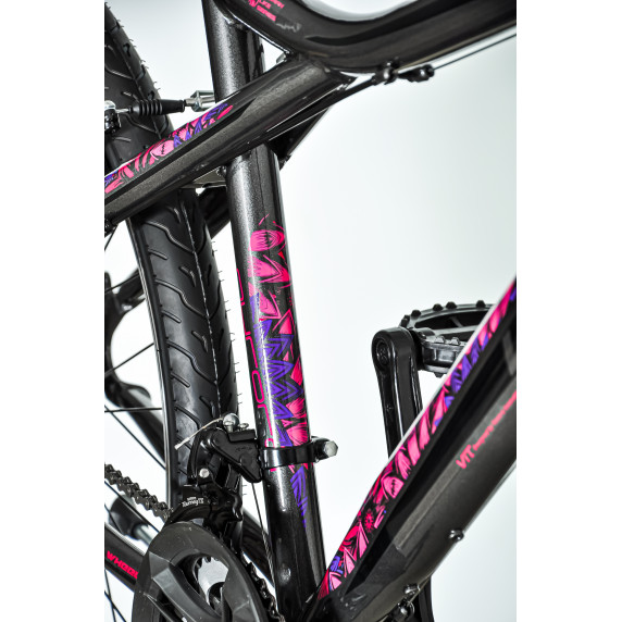 Dámsky horský bicykel AURORA 26"/18" AUR 266 - sivo-fialovo-ružový
