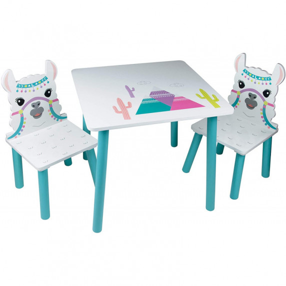 Detský stolík so stoličkami Alpaka