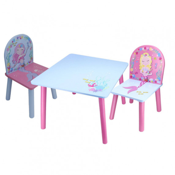 Detský stôl so stoličkami - Morská panna