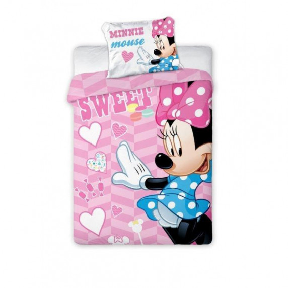 Detské posteľné obliečky Sweet Minnie Mouse 135 x 100 cm