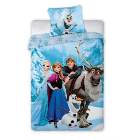 Detské posteľné obliečky 140 x 200 cm Ľadové kráľovstvo - Frozen 1
