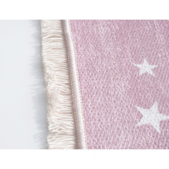 Detský koberec Milujeme mesiac 100 x 160 cm - ružový 