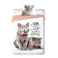 Detské posteľné obliečky Mačičky -Home 140 x 200 cm 