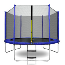 Trampolína 250 cm s vonkajšou ochrannou sieťou + schodíky AGA SPORT TOP MRT1008B - modrá Preview