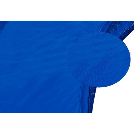 Trampolína s vonkajšou ochrannou sieťou 460 cm AGA SPORT PRO + rebrík + vrecko na obuv - modrá
