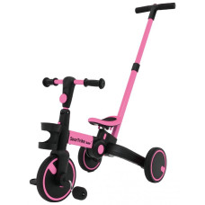 Detské odrážadlo 3v1 s odnímateľnou vodiacou tyčou Happy Bike Sportrike - ružové Preview