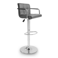 Barová stolička s podrúčkami AGA MR2010GREY - sivá 