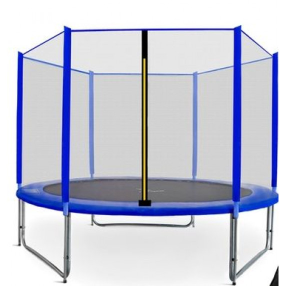 Ochranná sieť na trampolínu s celkovým priemerom 250 cm na 6 tyčí SPARTAN - modrá