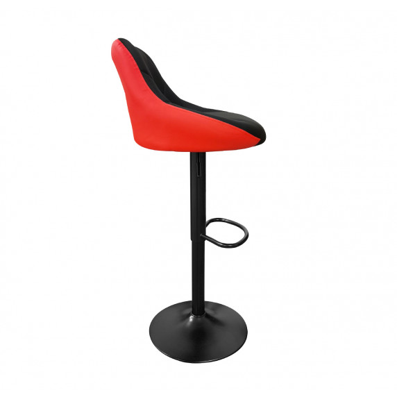Barová stolička 2 kusy Aga MR2000BR - čierny rám/čierno-červená