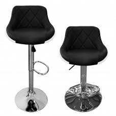 Barová stolička 2 kusy Aga MR2000BW-Silver- strieborný rám/čierna/biela Preview