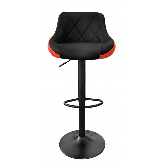 Barová stolička 2 kusy Aga MR2000BR - čierny rám/čierno-červená