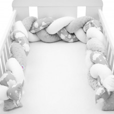 Ochranný mantinel do postieľky vrkoč New Baby - Obláčik Preview