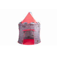 Detský hrací stan Rytiersky hrad Aga4Kids MR7016 - sivý/červený 