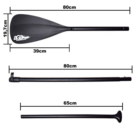 Obojstranné hliníkové pádlo pre paddleboard AGA MR5022Double