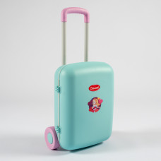 Detský cestovný kufrík na kolieskach DOLONI TOYS Princezná - tyrkysový Preview